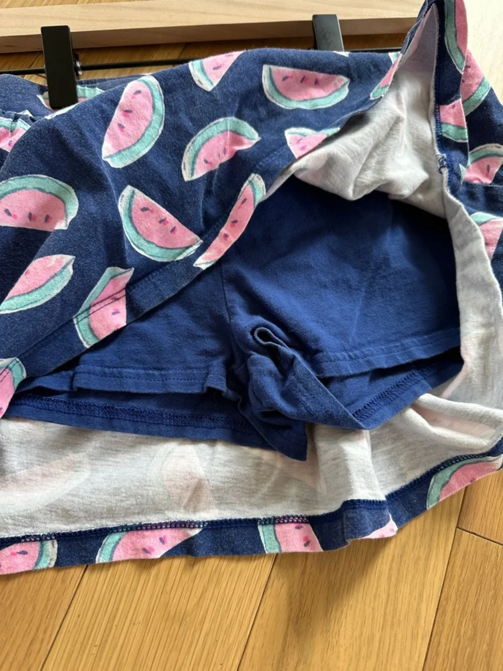 OshKosh B'gosh Navy Skirt with Pink & Watermelon Print